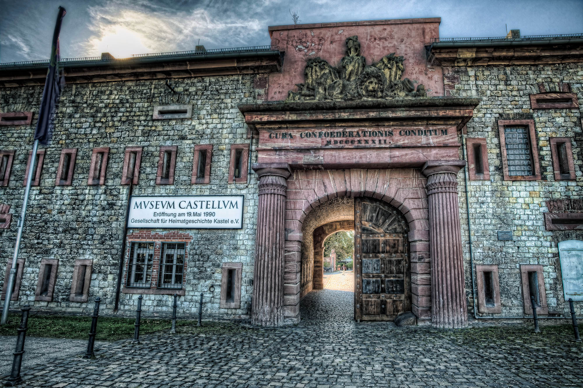 Entry to the Reduit barracks - Mainz